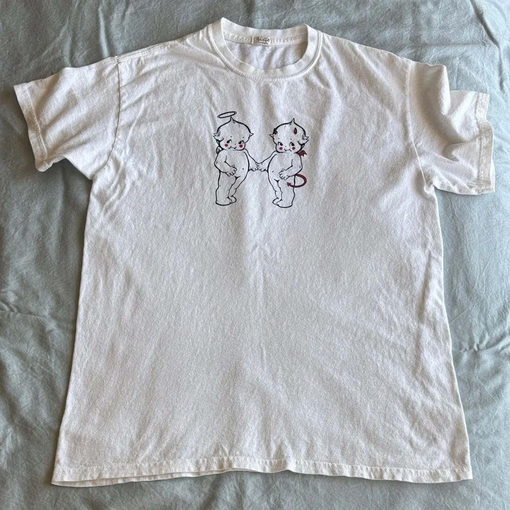John Galt Angels White Graphic T-Shirt